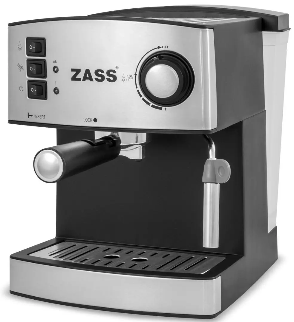 Кофемашина Zass ZEM 04 (Black/Inox)