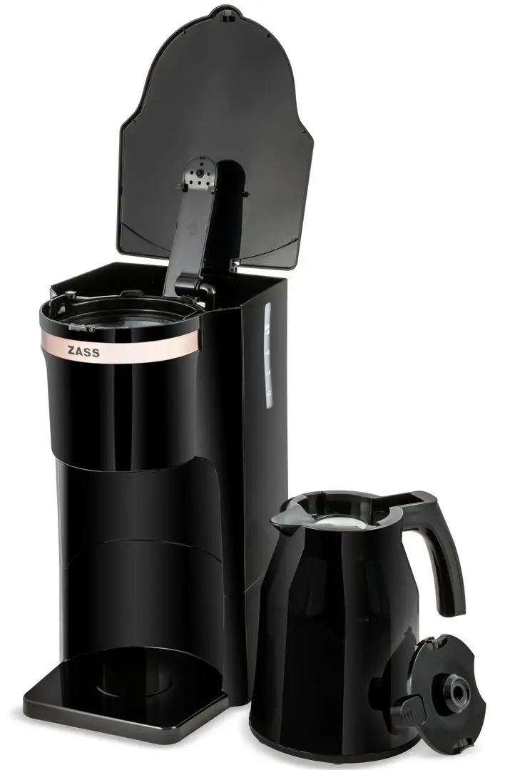 Кофеварка Zass ZCM 21 (Black/Rose Gold)
