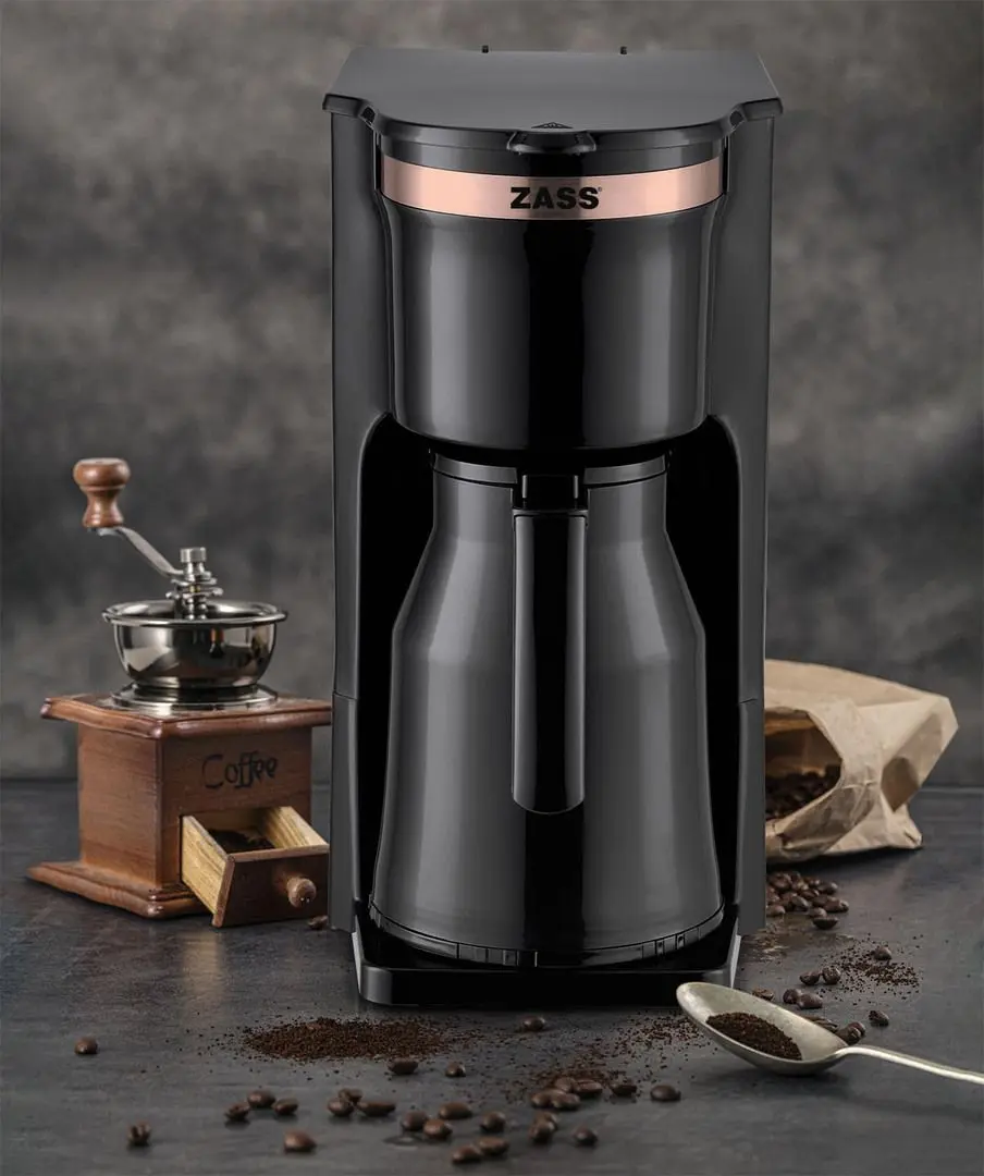 Кофеварка Zass ZCM 21 (Black/Rose Gold)