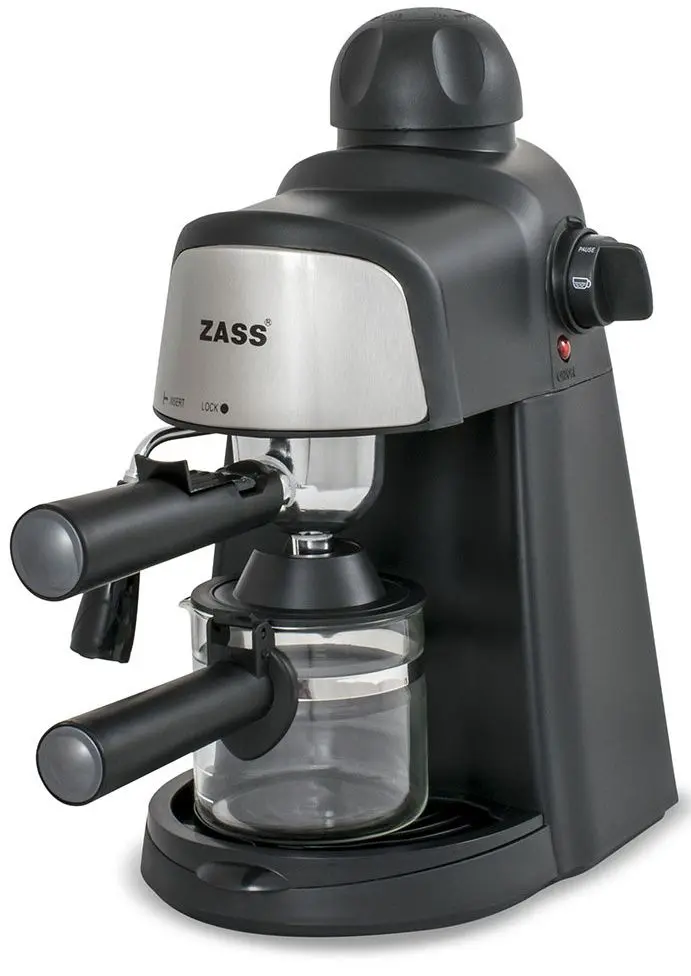Set cafetiera + risnita de cafea Zass ZEM 05 + ZCG 05 (Black)