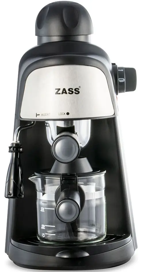 Set cafetiera + risnita de cafea Zass ZEM 05 + ZCG 05 (Black)