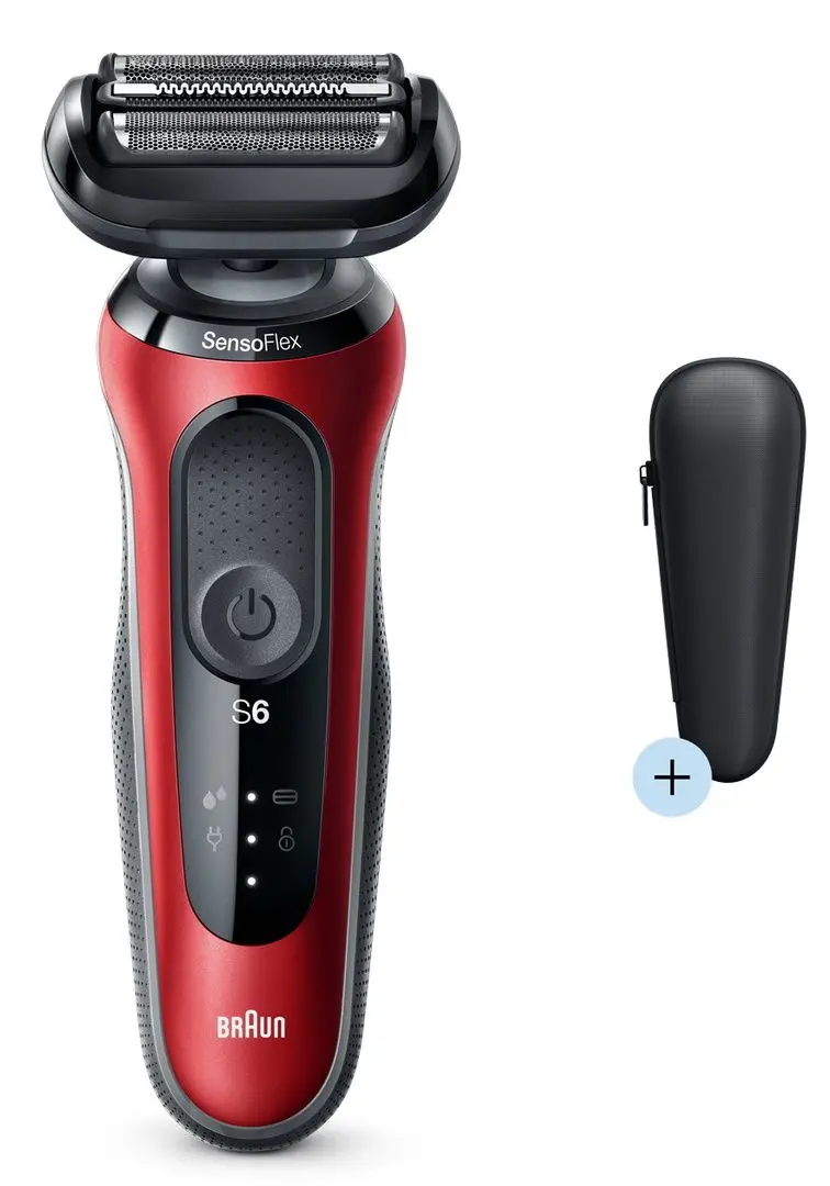 Электробритва Braun Flex Wet&Dry 60-R1200s (Red) - 2