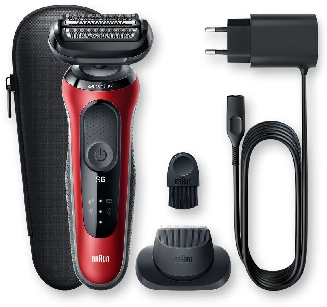 Электробритва Braun Flex Wet&Dry 60-R1200s (Red) - 3