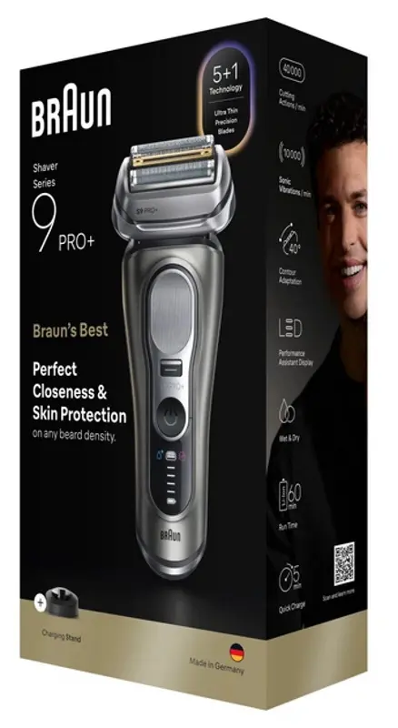 Электробритва Braun Series 9 Pro+ 9615S (Grey/Black) - 2