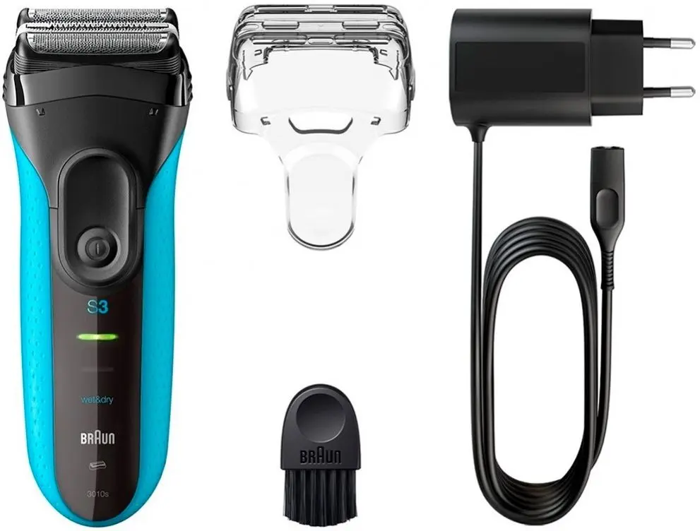 Электробритва Braun Wet&Dry 3 3010 (Black/Blue) - 3