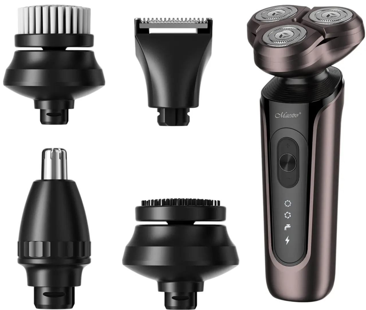 Электробритва 5в1 Maestro MR-674 (Black/Brown)