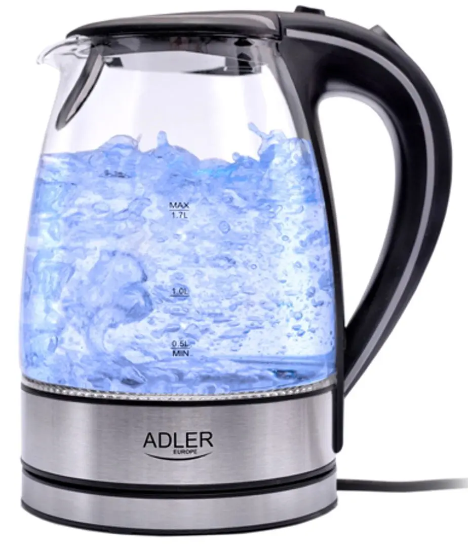 Электрочайник Adler AD 1225 (Inox/Black) - 2
