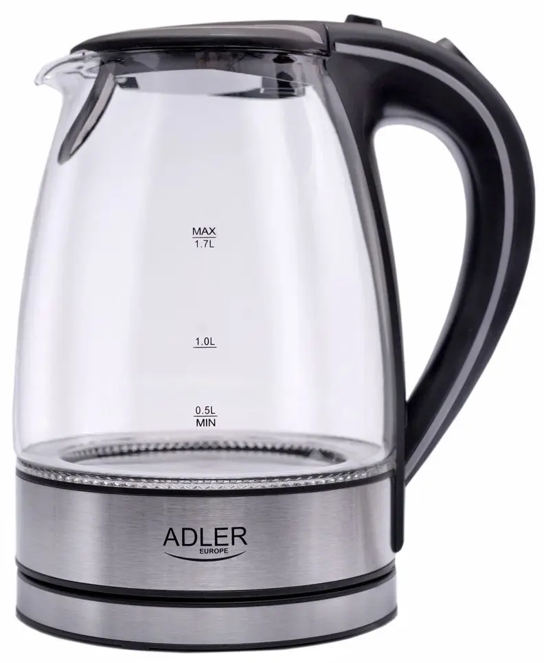 Электрочайник Adler AD 1225 (Inox/Black)