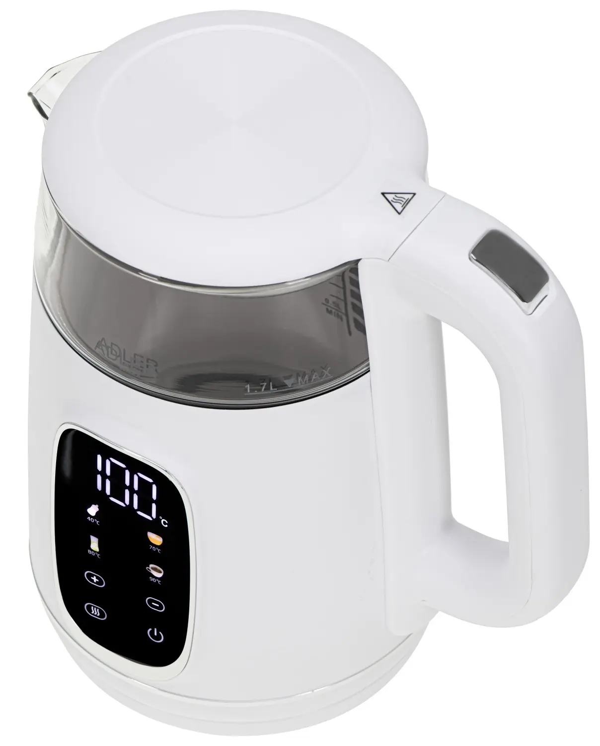 Электрочайник Adler AD 1305 1.7l (White/Silver) - 2