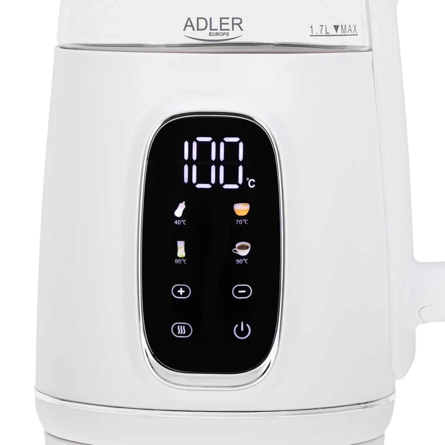 Электрочайник Adler AD 1305 1.7l (White/Silver) - 3