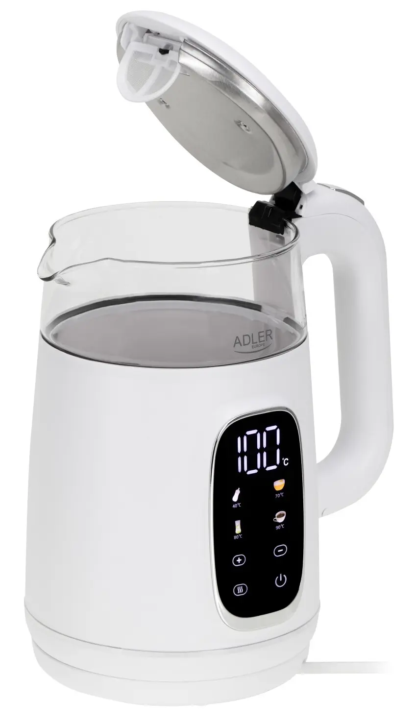 Электрочайник Adler AD 1305 1.7l (White/Silver) - 4