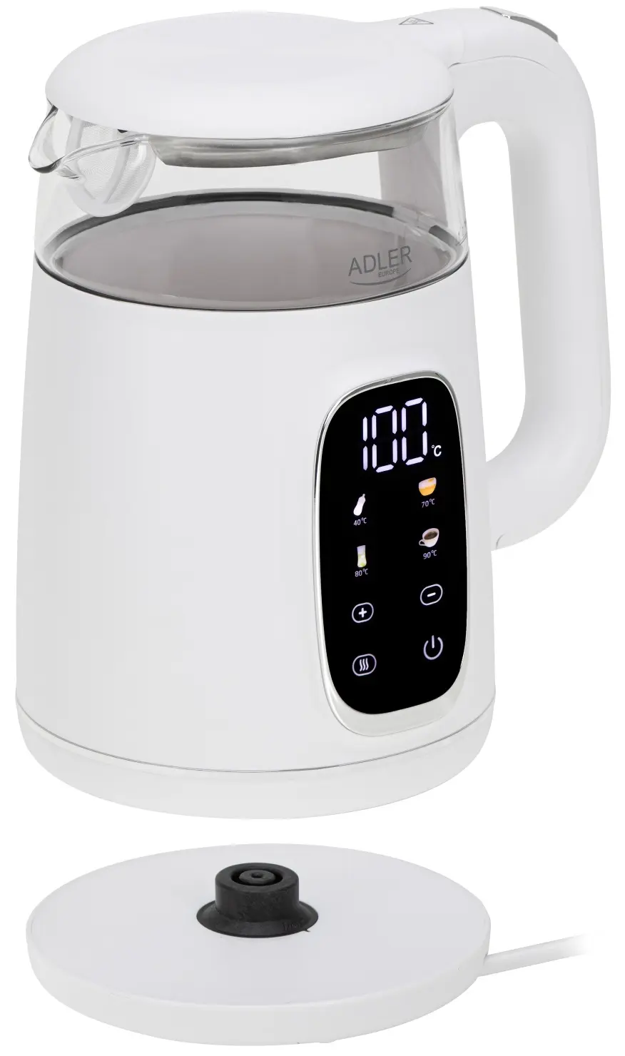 Электрочайник Adler AD 1305 1.7l (White/Silver) - 5
