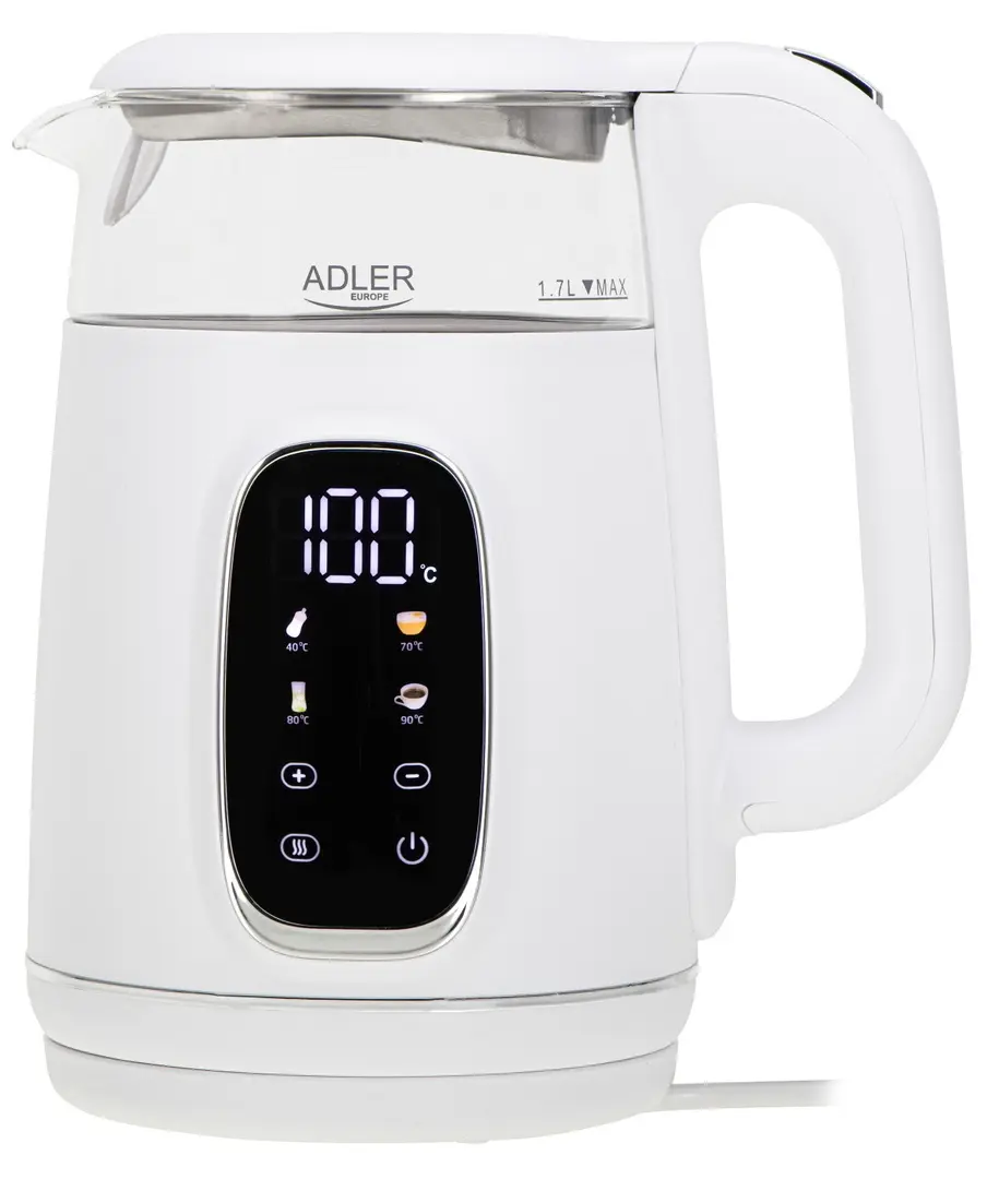 Электрочайник Adler AD 1305 1.7l (White/Silver)