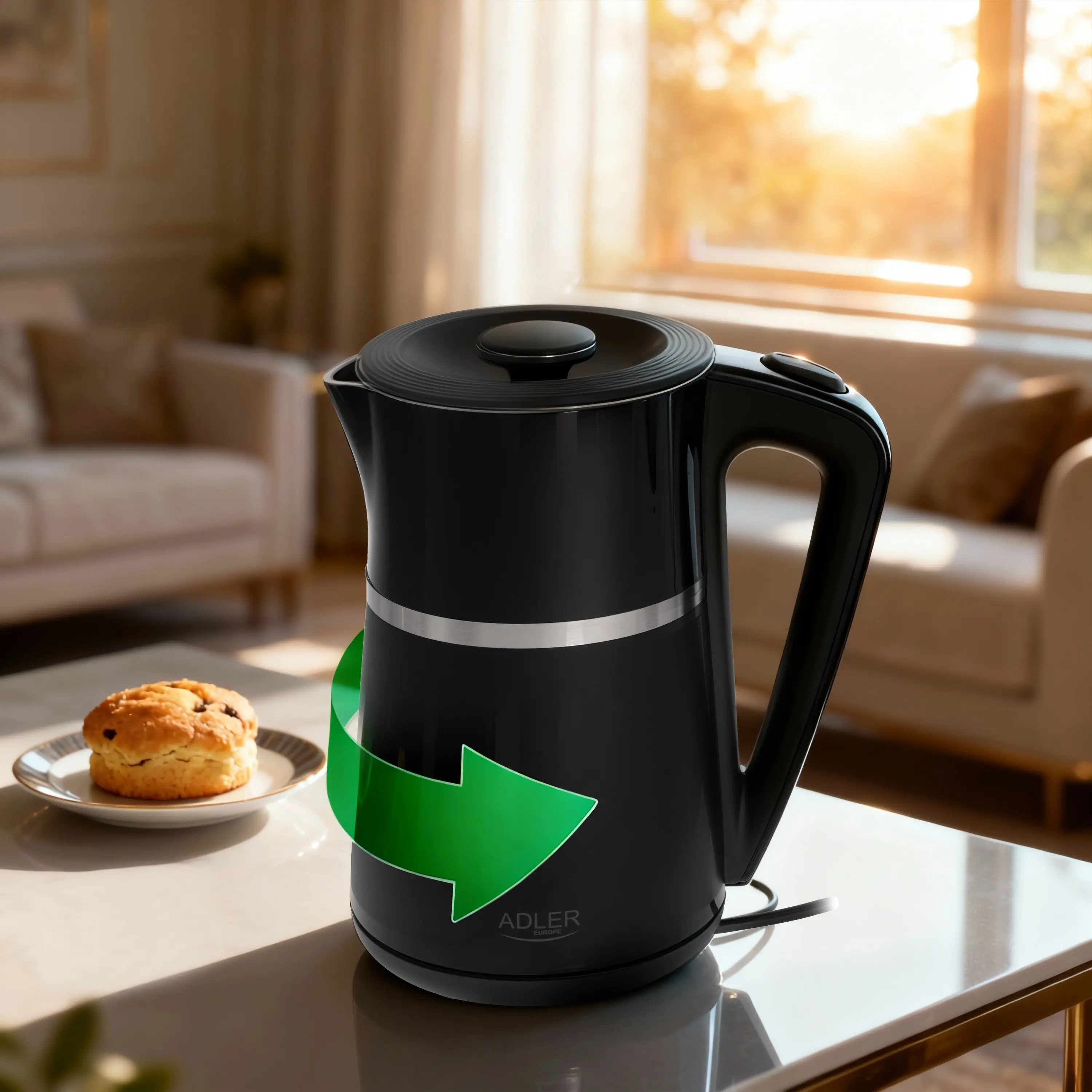 Электрочайник Adler AD 1355 (Black) - 8