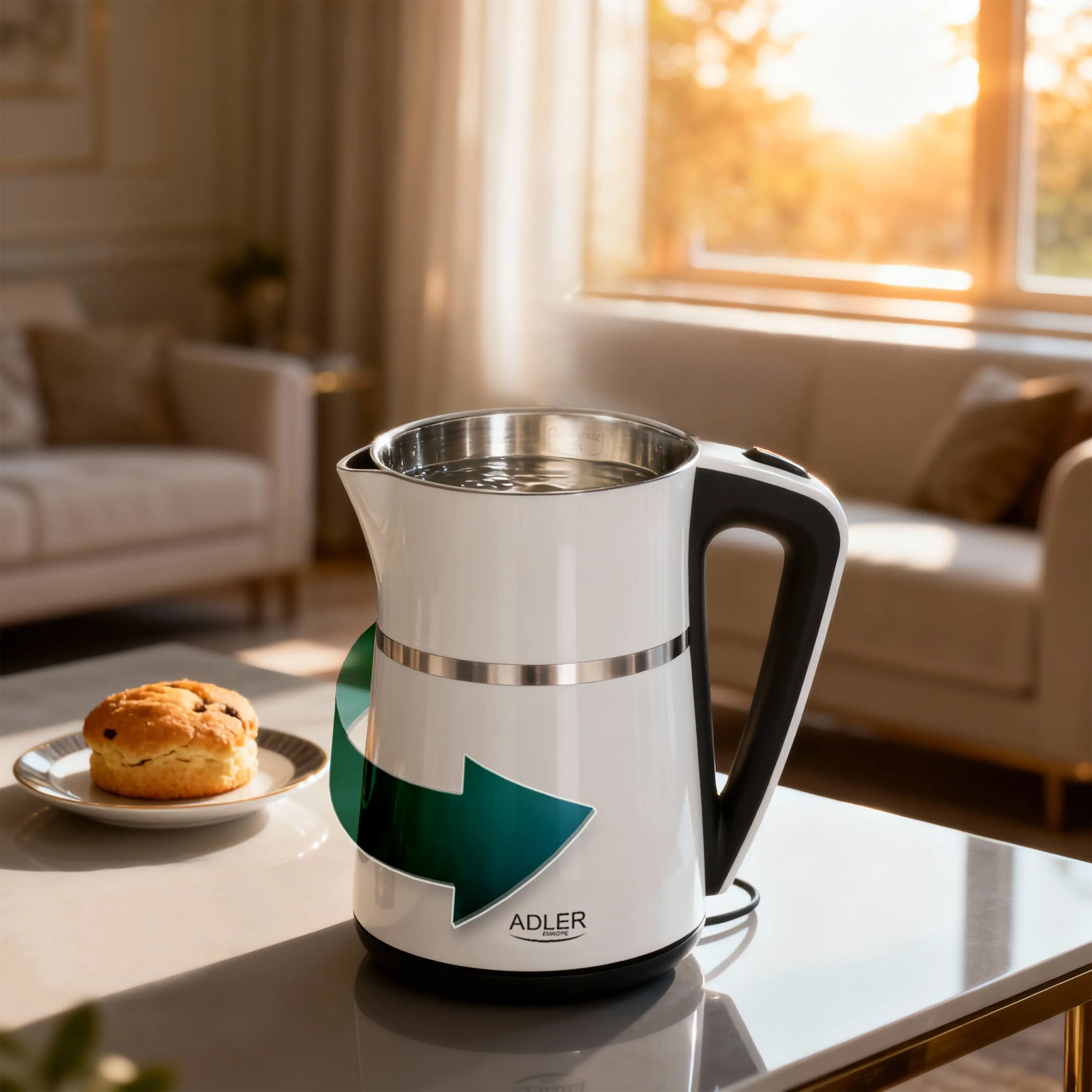 Электрочайник Adler AD 1355 (White) - 8