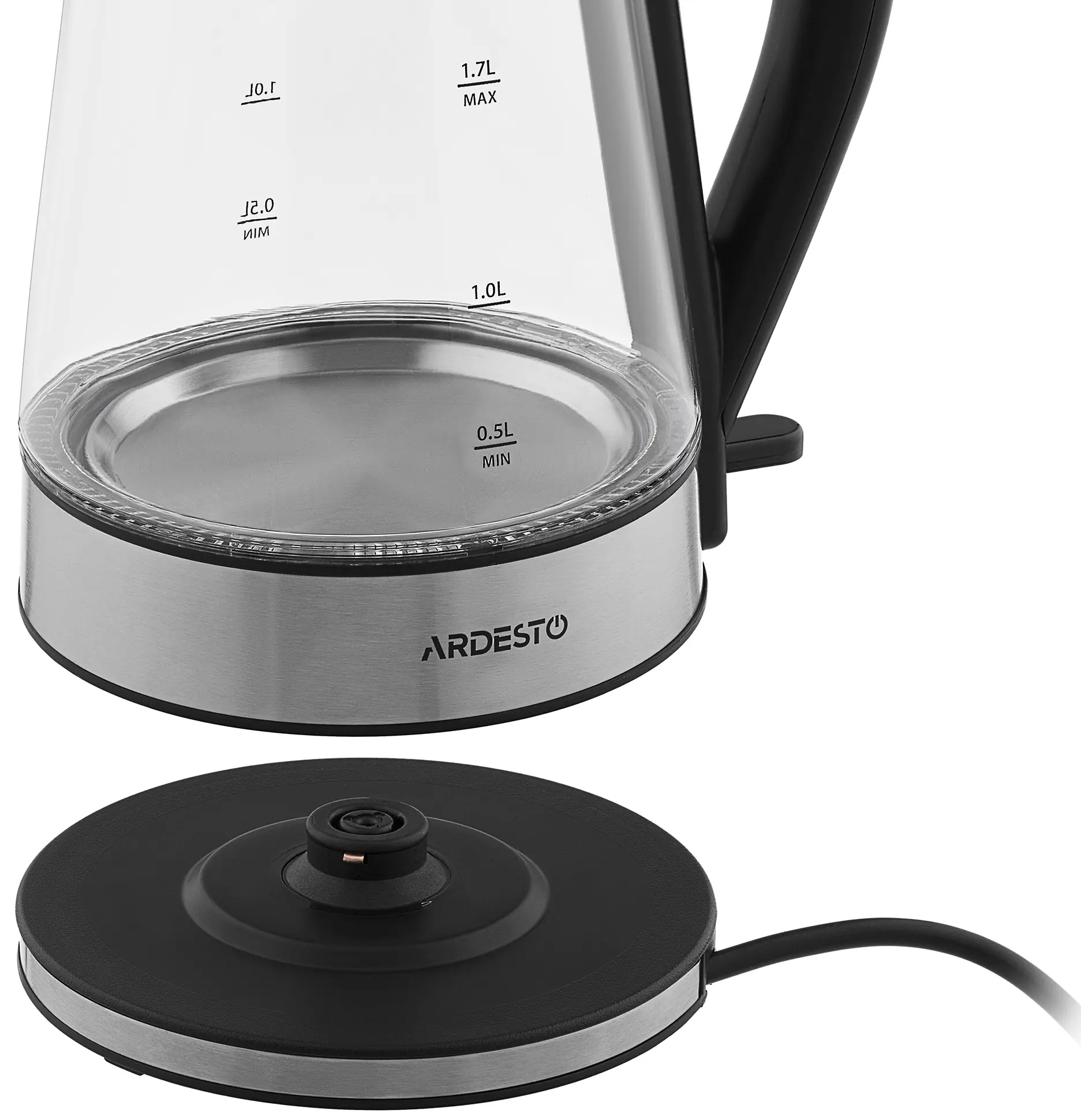 Электрочайник Ardesto EKL-F110 (Silver/Black)