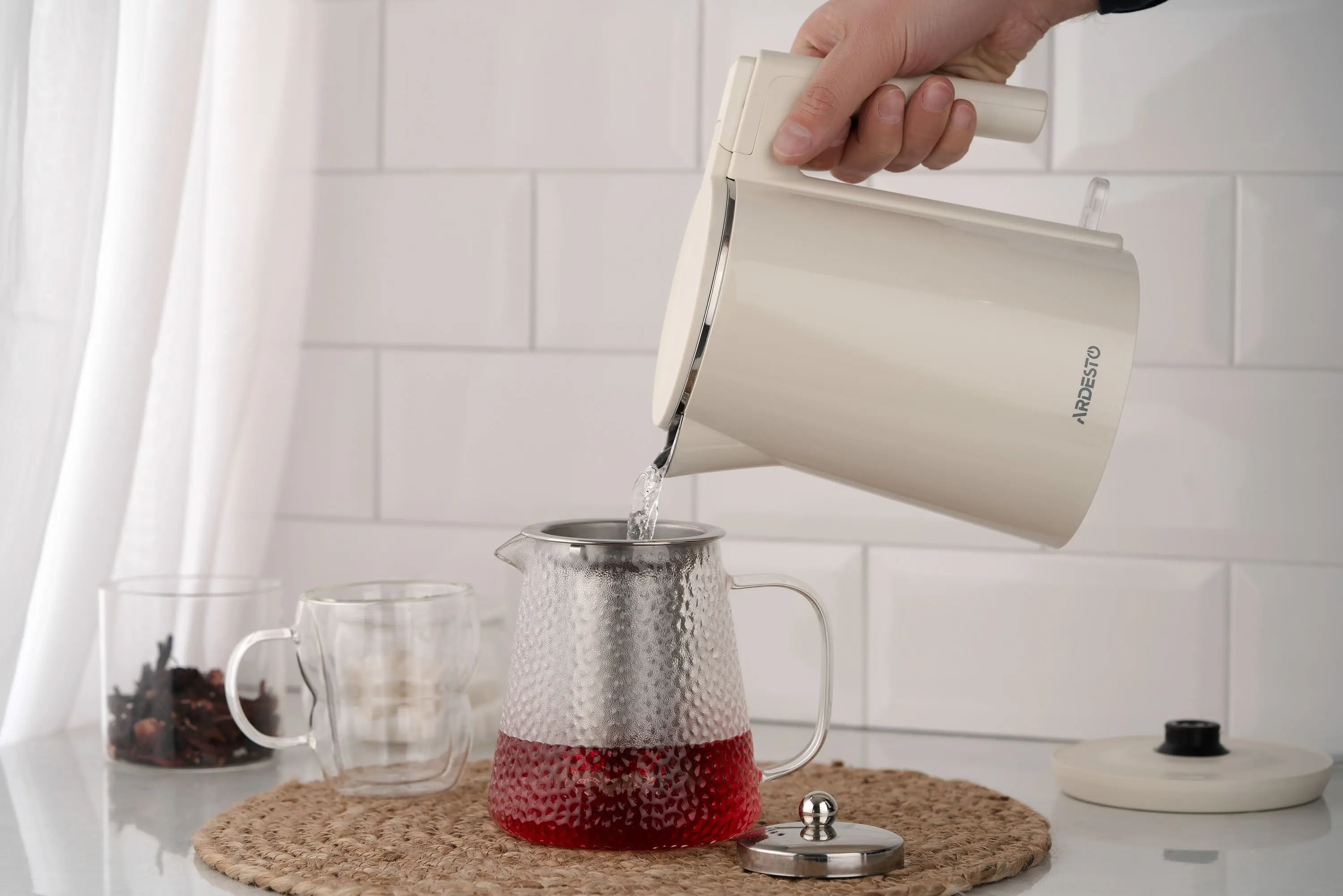 Электрочайник Ardesto EKL-F1BG (Beige) - 7