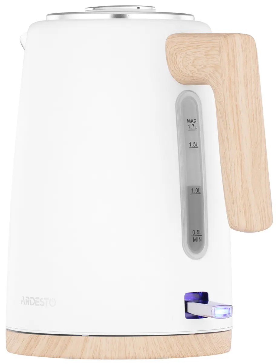 Электрочайник Ardesto Wood Modern EKL-F420WWD (White)