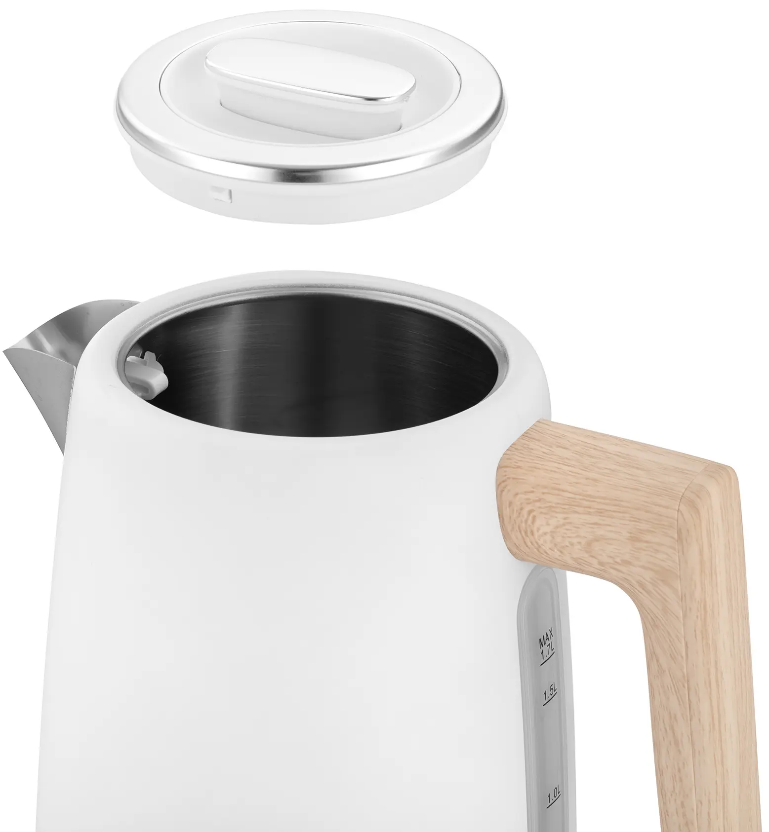 Электрочайник Ardesto Wood Modern EKL-F420WWD (White)