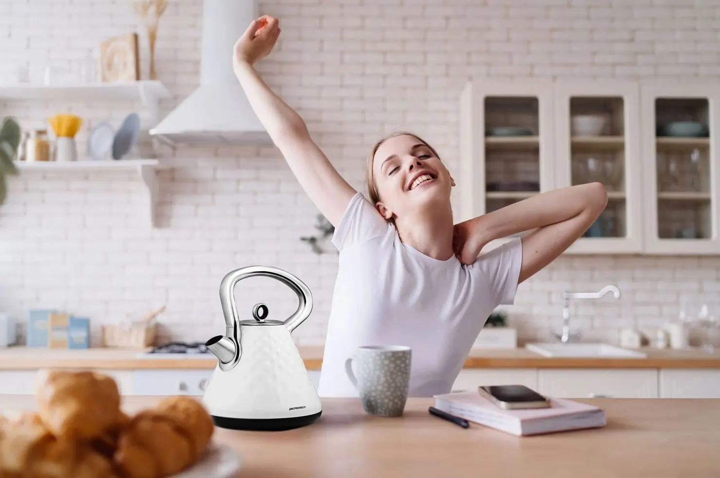 Ceainic electric Berdsen BD-700 (White)