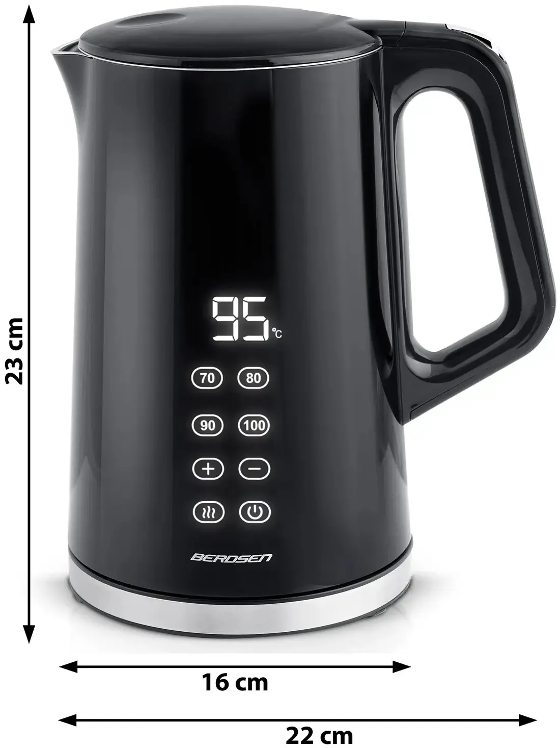Электрочайник Berdsen BD-713 371300 (Black/Silver) - 2