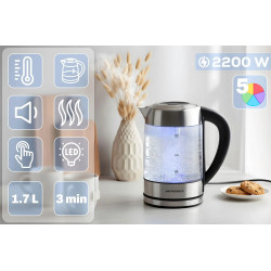Электрочайник Berdsen BD-714 371400 (Inox/Transparent) Thumb