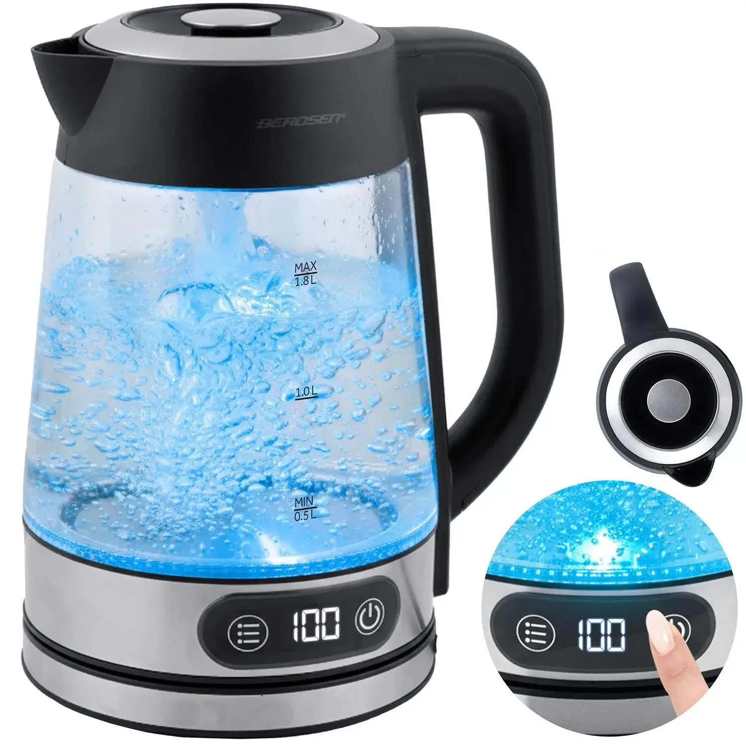 Электрочайник Berdsen BD-715 371500 (Inox/Transparent) - 3