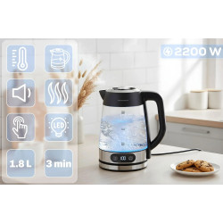 Электрочайник Berdsen BD-715 371500 (Inox/Transparent) Thumb