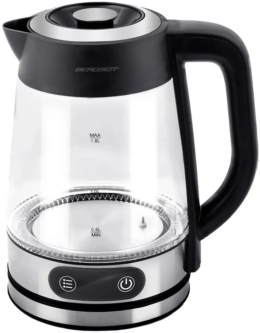 Электрочайник Berdsen BD-715 371500 (Inox/Transparent)
