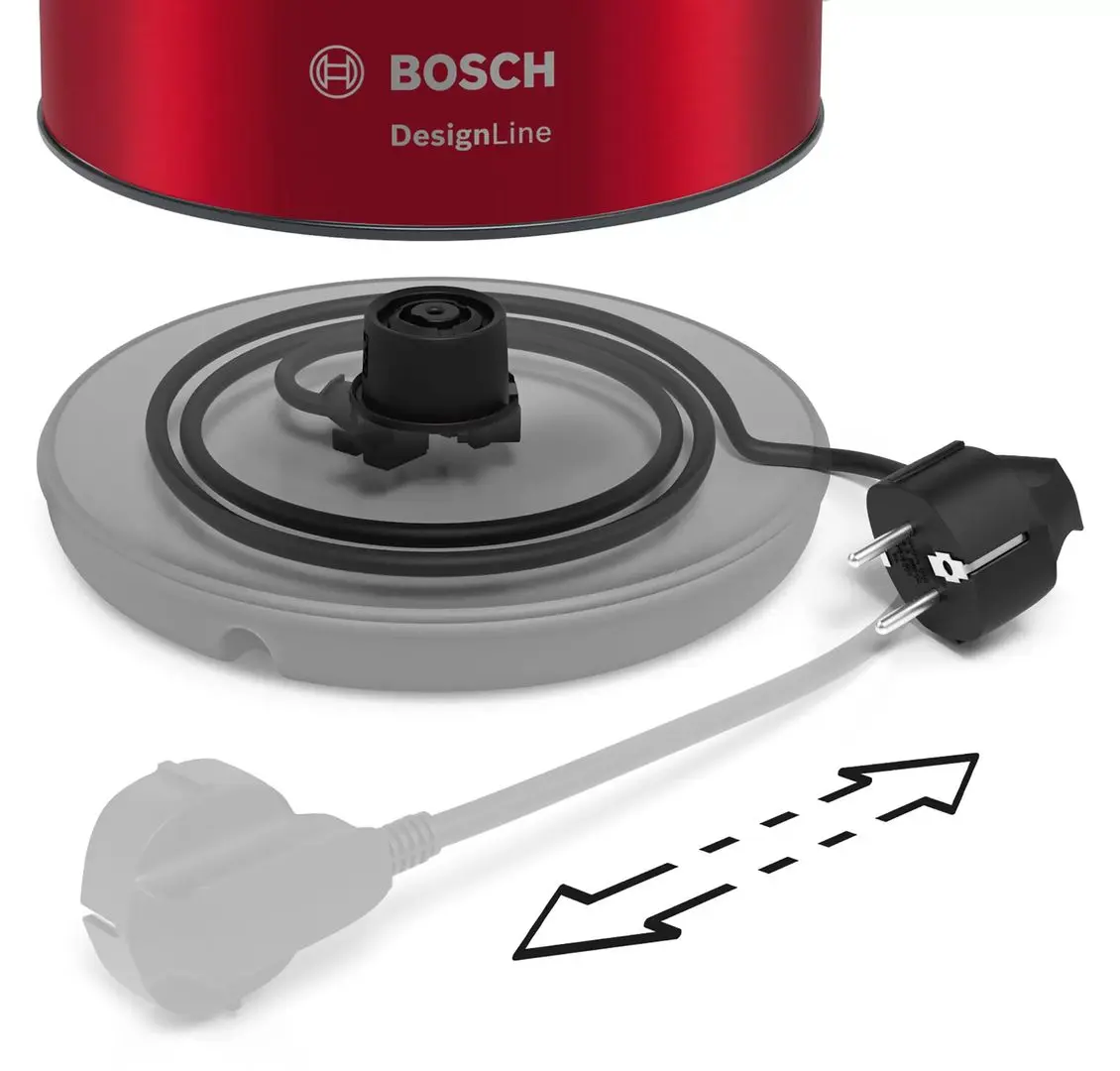 Fierbator electric Bosch DesignLine TWK3P424 (Red/Black)