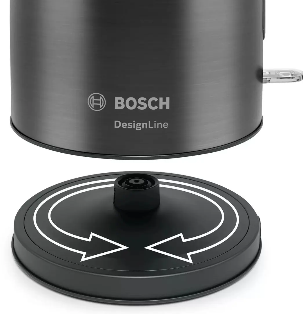 Fierbator electric Bosch DesignLine TWK3P475 (Grey/Black)