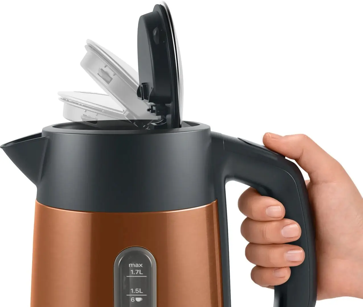 Fierbator electric Bosch DesignLine TWK4P439 (Copper/Black)