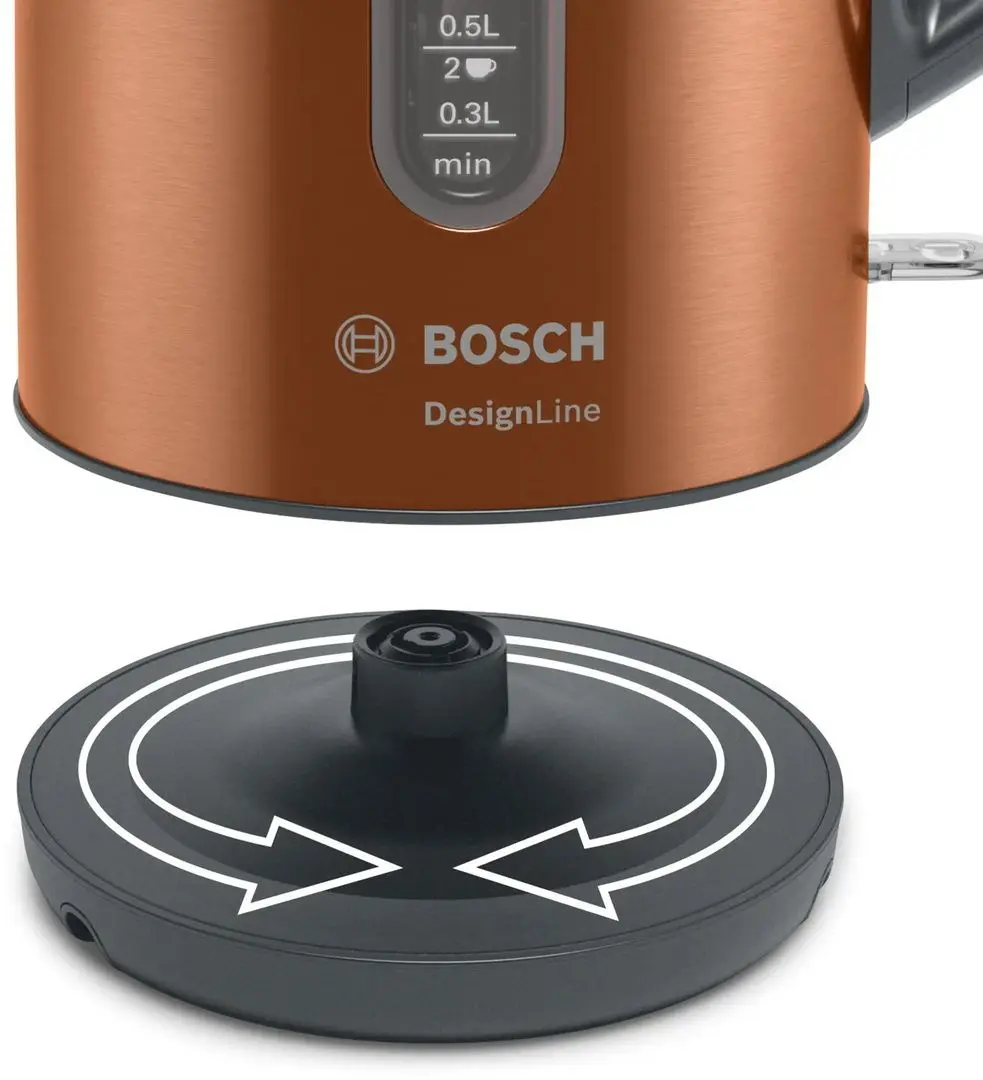 Fierbator electric Bosch DesignLine TWK4P439 (Copper/Black)