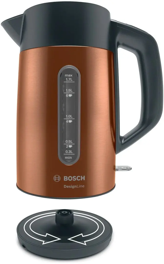 Fierbator electric Bosch DesignLine TWK4P439 (Copper/Black)