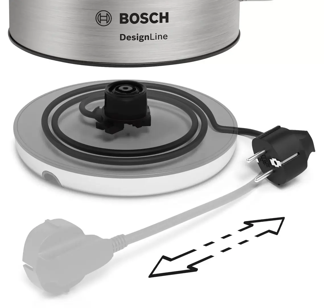 Fierbator electric Bosch DesignLine TWK4P440 (Black/Inox)