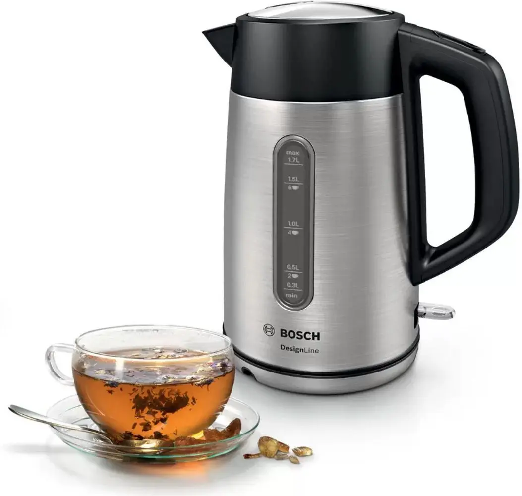 Fierbator electric Bosch DesignLine TWK4P440 (Black/Inox)
