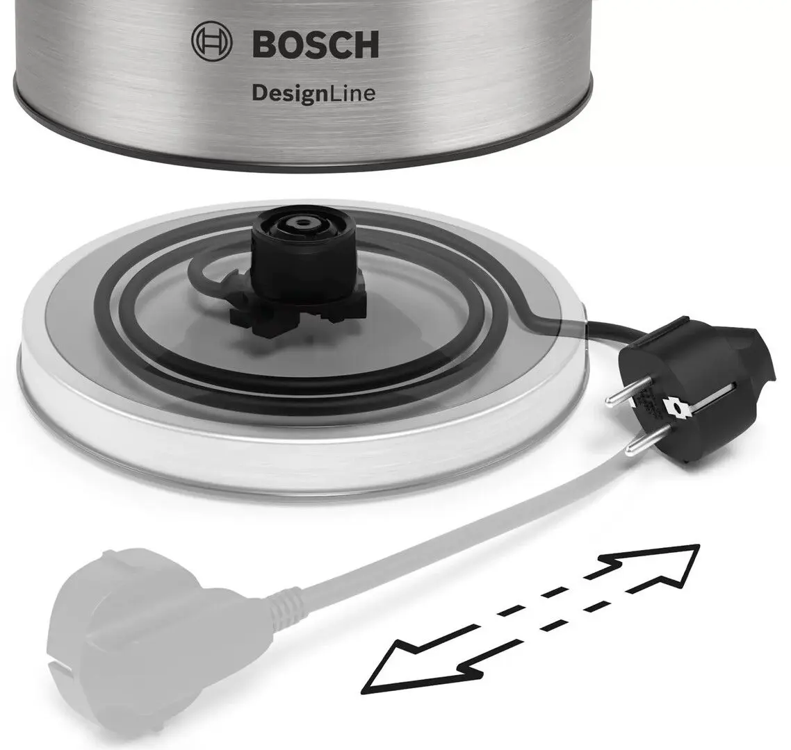 Fierbator electric Bosch DesignLine TWK5P480 (Inox)