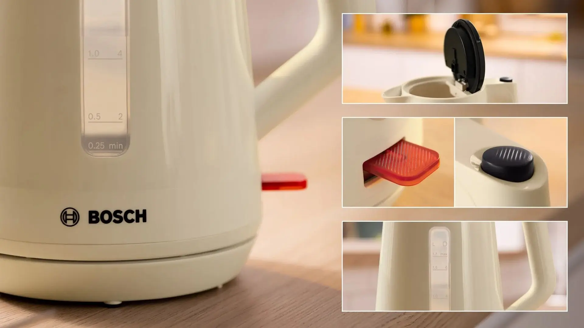 Fierbator electric Bosch MyMoment TWK1M127 (Beige)