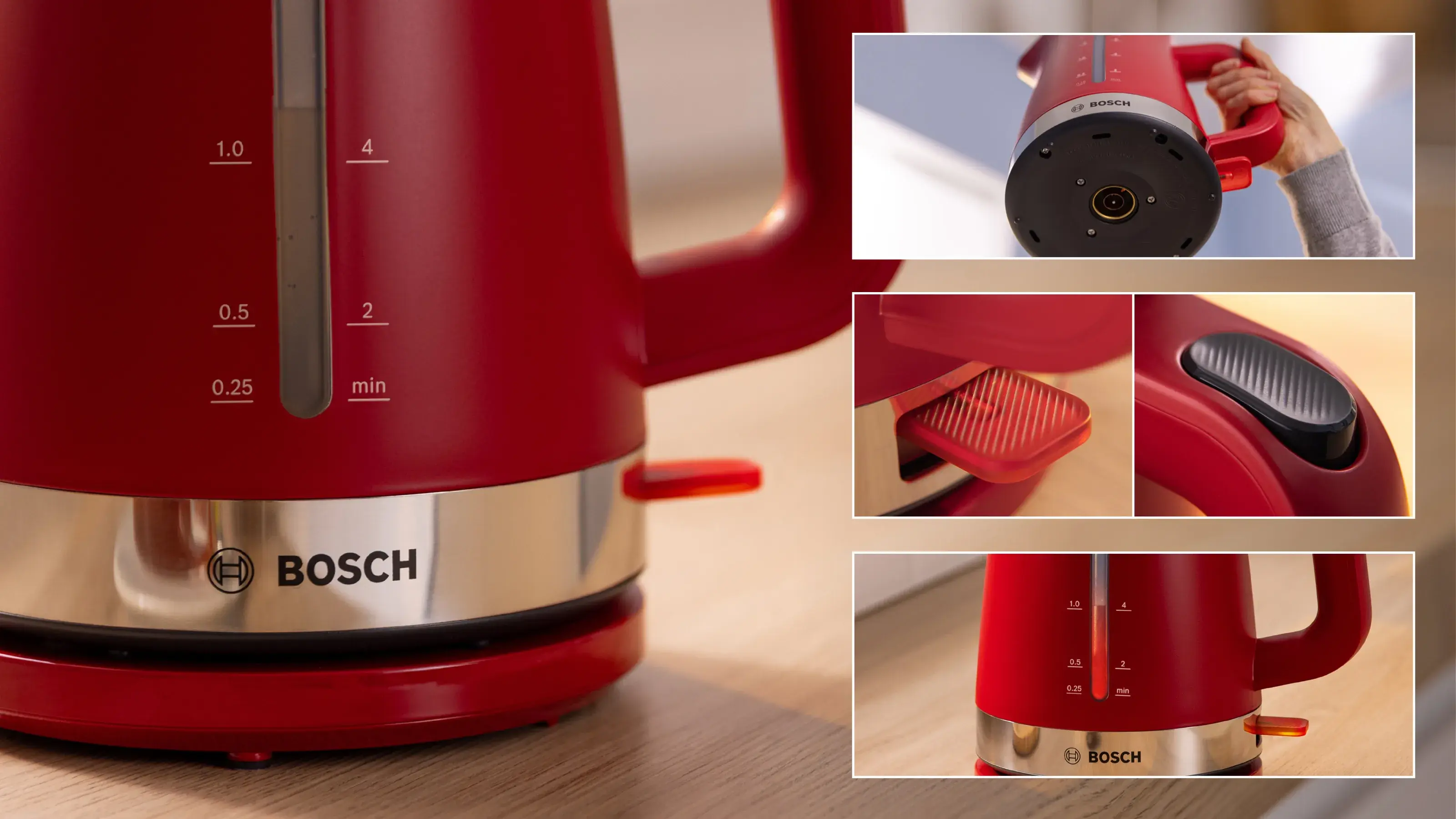 Электрочайник Bosch TWK4M224 (Red)