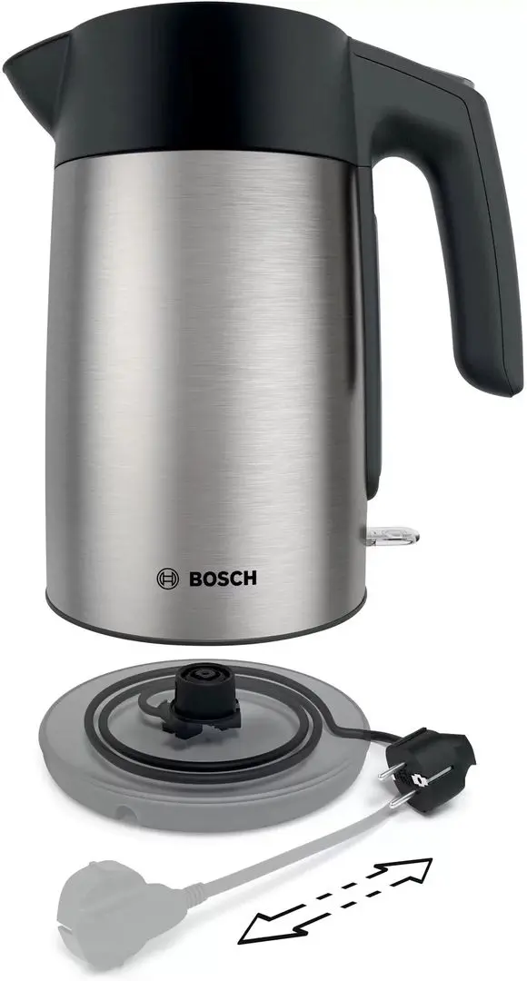 Электрочайник Bosch TWK7L460 (Inox/Black)