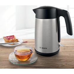 Электрочайник Bosch TWK7L460 (Inox/Black) Thumb
