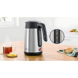 Электрочайник Bosch TWK7L460 (Inox/Black) Thumb