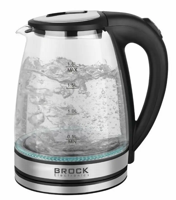 Fierbator electric Brock WK 2406 (Black/Transparent)