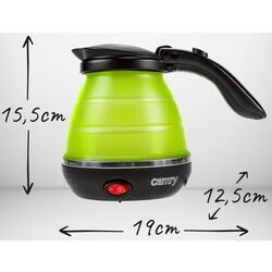 Fierbator electric pentru calatorie Camry CR 1265 (Green) Thumb