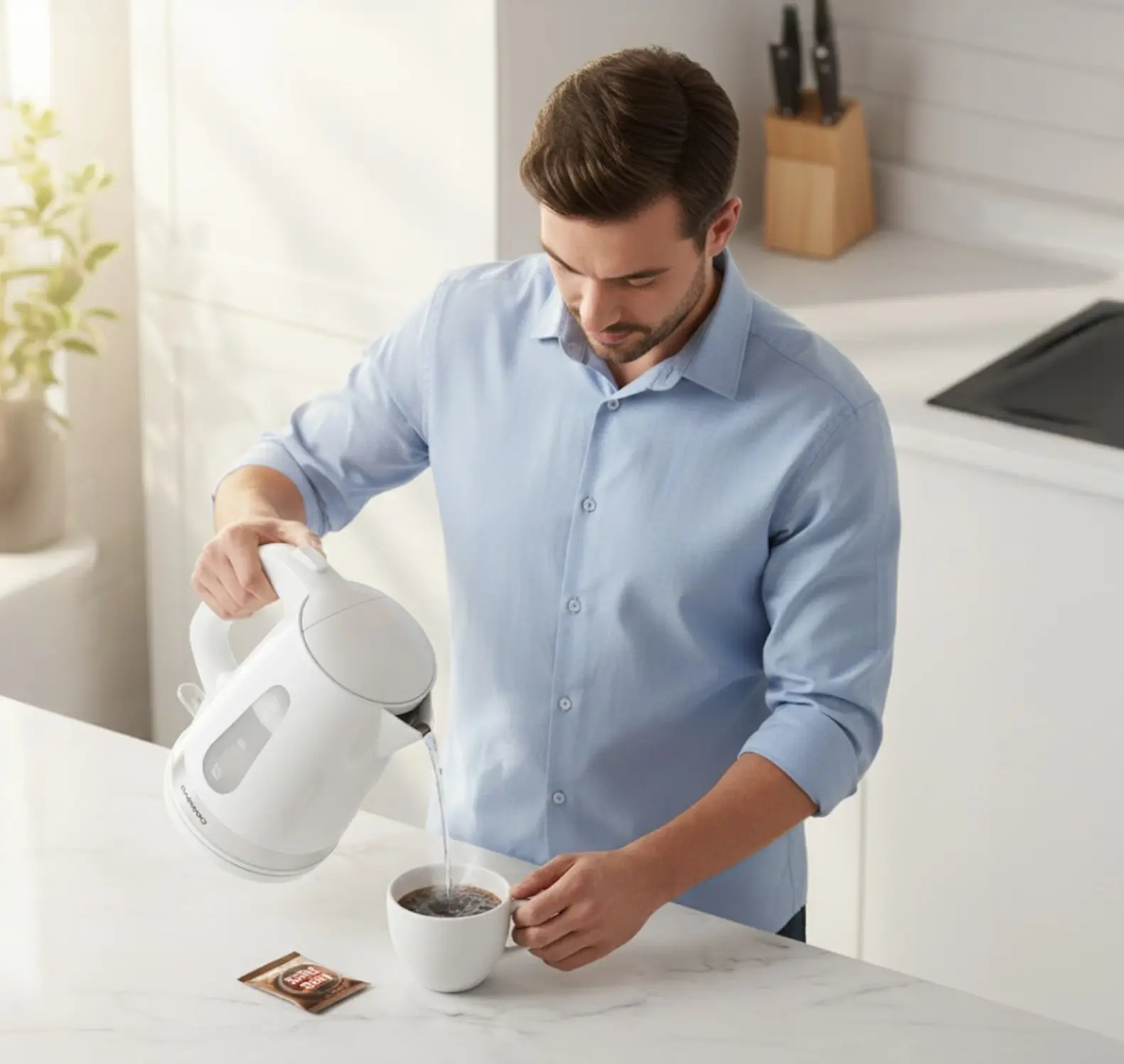 Электрочайник Daewoo DKE220W (White) - 4