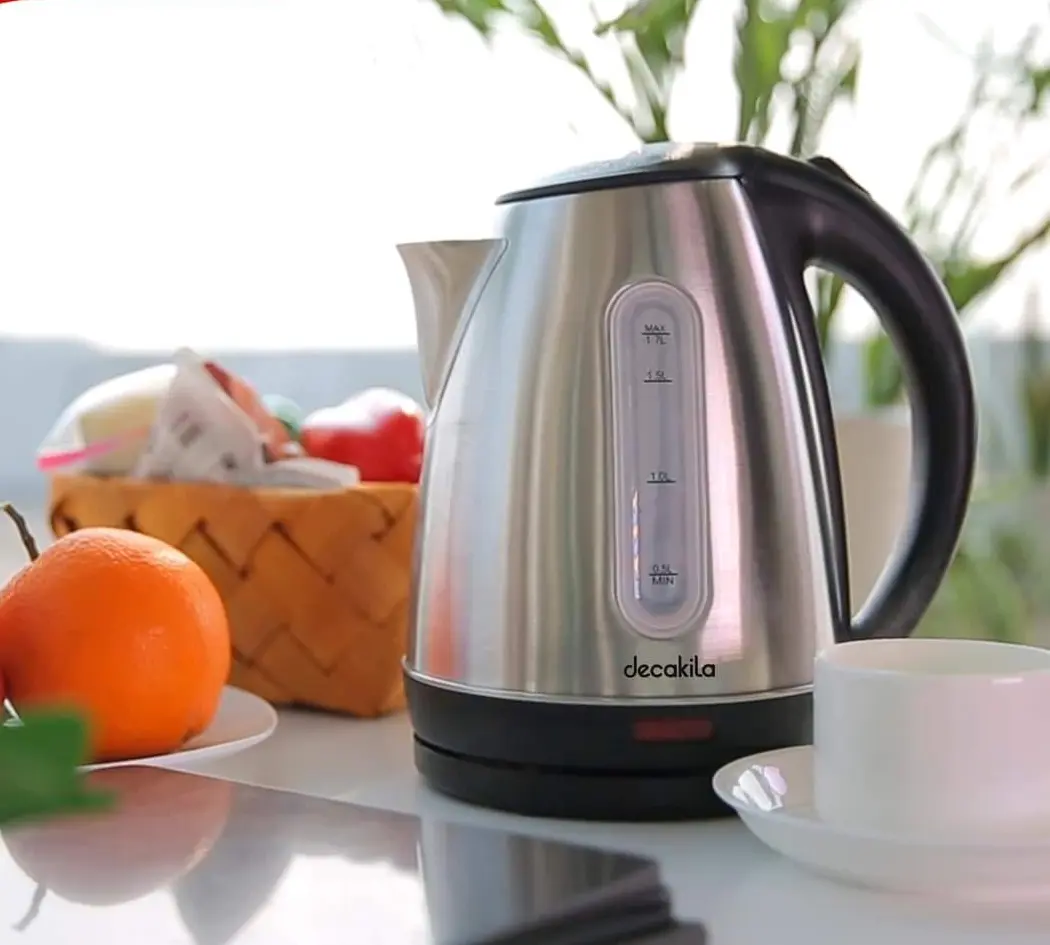 Электрочайник Decakila KEKT004W (Inox/Black)