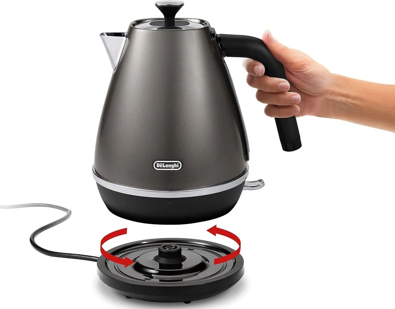 Электрочайник DeLonghi Distinta KBIN2001.TB (Titanium ) - 3