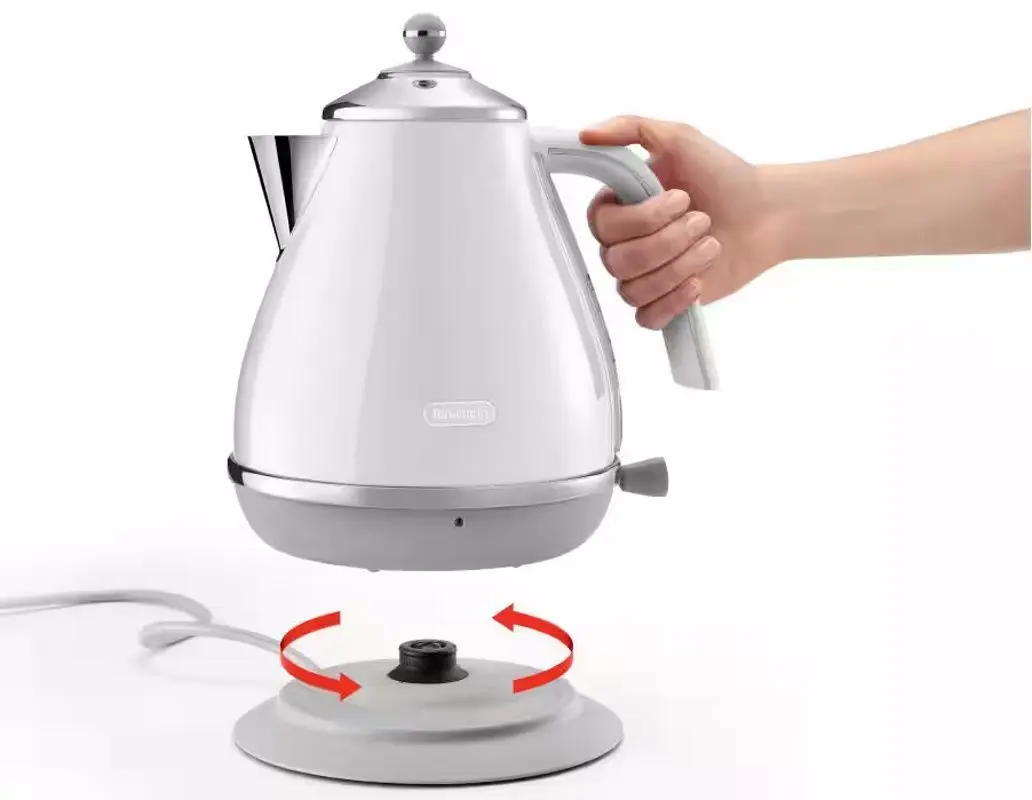 Электрочайник DeLonghi Icona Capitals KBOC2001.W (White/Grey)