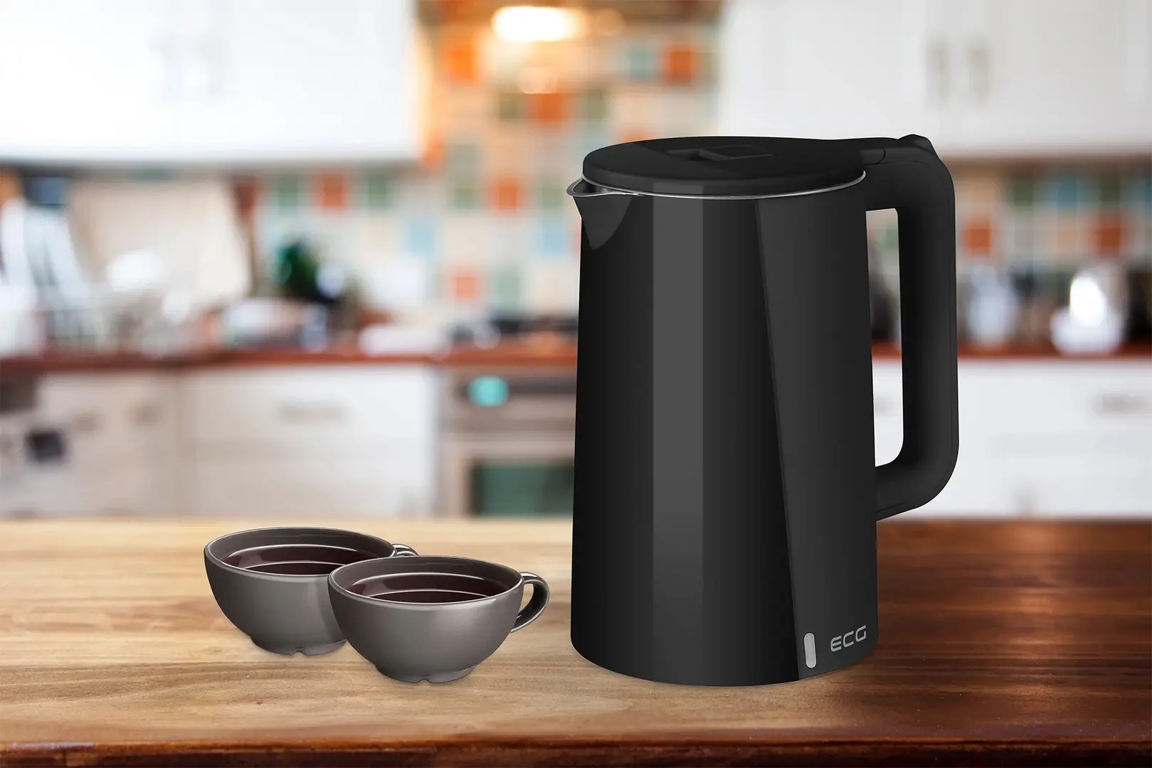 Электрочайник ECG RK 1702 Safe to Touch (Black)