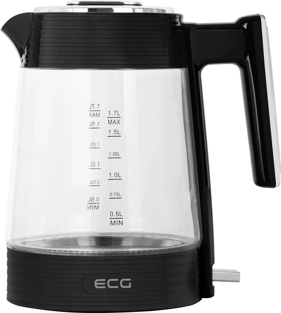 Fierbator electric ECG RK 1750 Stripe (Black/Transparent)
